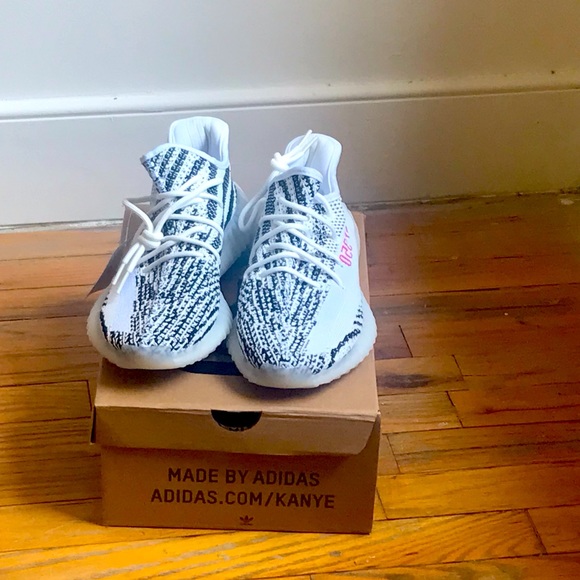 Adidas YEEZY Boost 350 Zebra Black Size 8 - Picture 10 of 14
